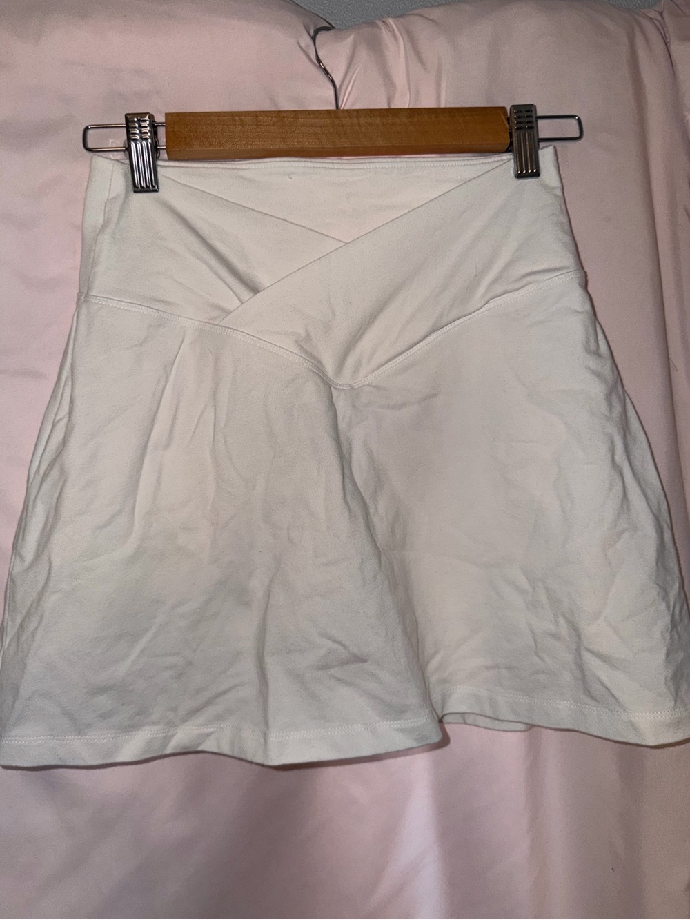 PINK Victoria's Secret White skirt with shorts underneath